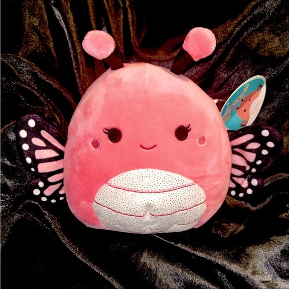 Squishmallows Pink and Black Butterfly Stuffed Plush - Picture 1 of 5